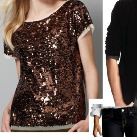 loft sequin top